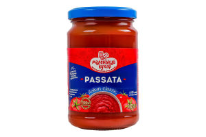 Пюре томатне 10% натуральне стерилізоване з перетертих томатів Passata Маленький кухар с/б 300г
