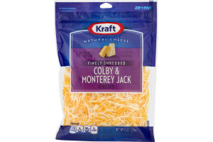 Kraft Natural Cheese Finely Shredded Colby & Monterey Jack