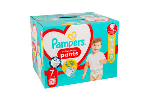 Трусики-підгузники для дітей 17+кг 7 Pants Pampers 74шт