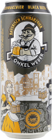 Пиво 0.5л 4.9% темне фільтроване пастеризоване Bayerisch Schwarzbier Onkel Weber з/б