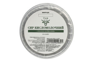 Творог 12% из молока буйволиц TASbio ст 250г