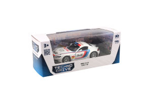 Автомодель для детей от 3лет белая №250255 BMW Z4 GT3 TechnoDrive 1шт