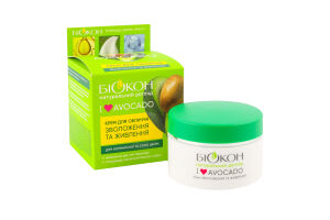 Крем для обличчя Зволоження та живлення I love avocado Біокон 50мл