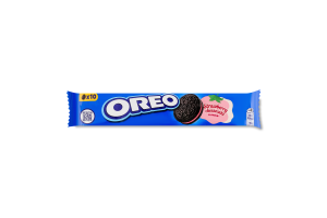 Печиво з какао та начинкою зі смаком полуниці та чізкейка Oreo м/у 95г