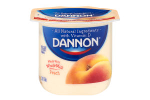 Dannon Whole Milk Yogurt Peach