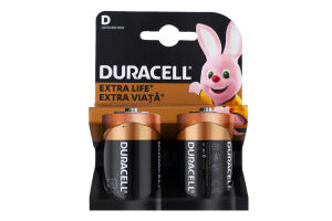 Элемент питания щелочной D LR20 MN1300 Duracell 2шт