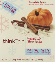 thinkThin Protein & Fiber Bars Pumpkin Spice - 10 CT