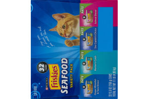 Purina Friskies Cat Food Seafood Variety Pack - 32 CT