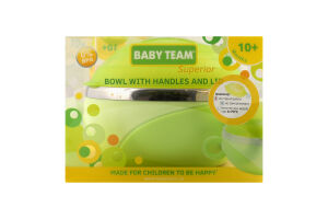 Тарелка для детей от 10мес глубокая с крышкой и ручками №6092 Superior Baby Team 1шт