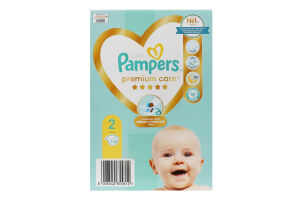 Подгузники для детей 4-8кг 2 Premium Care Pampers 136шт