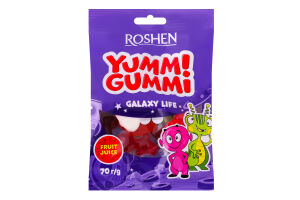 Цукерки желейні Galaxy Life Yummi Gummi Roshen м/у 70г