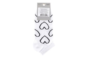 Шкарпетки Premier socks Екон конт серц біл р23-25