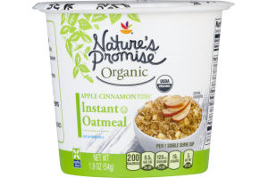 Nature's Promise Organic Instant Oatmeal Apple Cinnamon