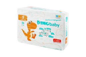Подгузники для детей 11-25кг 5 Dinobaby 36шт