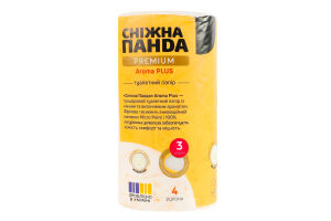 Бумага туалетная 3-х слойная Aroma plus Premium Сніжна Панда 4шт