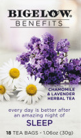 Bigelow Benefits Chamomile & Lavender Herbal Tea Bags - 18 CT