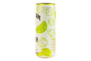 Напиток слабоалкогольный 0.33л 4.5% Lime Splash Bourbon Jim Beam ж/б