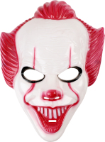 Маска д/хелловіну Клоун 23,5*29см в асортименті