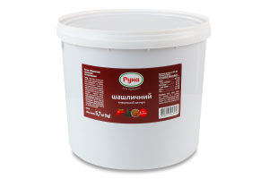 Кетчуп пастеризований Шашличний класичний Руна відро 5.7кг