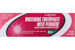 CareOne Whitening Toothpaste With Peroxide Mint