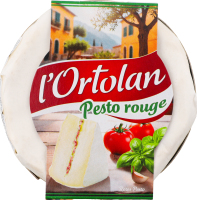 Сир м'який L'Ortolan з червоним песто 29% 135г Milleret