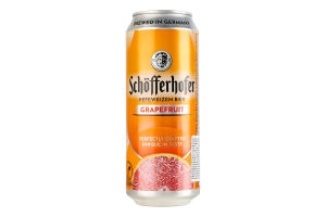 Пиво спеціальне 0.5л 2.5% пшеничне нефільтроване з додаванням соку Grapefruit Schofferhofer з/б