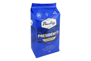Кава натуральна в зернах Espresso Presidentti Paulig м/у 1кг