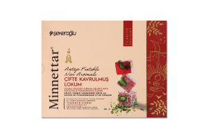 Лукум двойной обжарки со вкусом фисташки и граната Minnettar к/у 300г