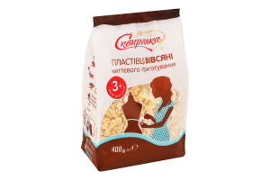 Хлопья овсяные для детей от 3лет мгновенного приготовления Сквирянка м/у 400г