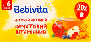 Фиточай для детей от 6мес фруктовый витаминный Bebivita к/у 20х1.5г