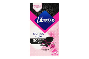 Прокладки щоденні гігієнічні Black Liners Libresse 30шт