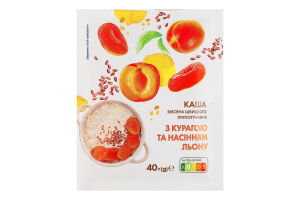 Каша овсяная быстрого приготовления с курагой и семенами льна Премія м/у 40г