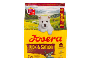 Корм д/цуценят малих порід з качкою та лососем сухий 900г Josera