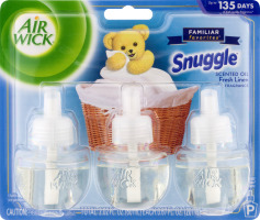 Air Wick Snuggle Scented Oil Fresh Linen - 3 CT