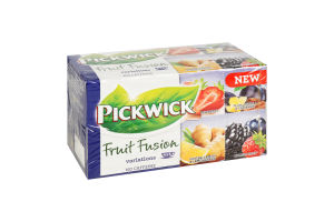 Чай фруктово-трав'яний ароматизований зі шматочками фруктів і ягодами Variations Fruit fusion Pickwick к/у 38.75г