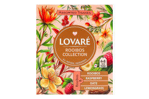 Чай ройбуш ассорти Rooibos collection Lovare к/у 32х1.5г