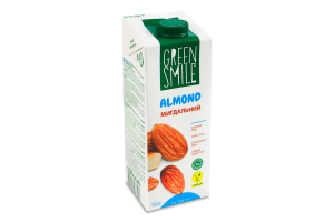 Напиток рисово-миндальный ультрапастеризованный обогащенный кальцием Green Smile т/п 1л