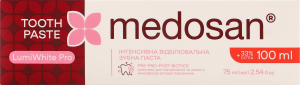 Паста зубна LumiWhite Pro інтенсивна відбілювальна 75мл Medosan