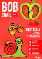 Конфеты фруктовые натуральные Яблоко-клубника Roll Bob Snail к/у 60г