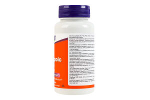 Добавка дієтична капсули вегетаріанські 250мг Аlpha lipoic acid Now 60шт