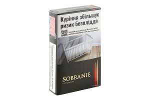 Сигареты с фильтром Sobranie Refine Black 20шт
