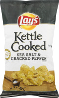 Lay's Kettle Cooked Potato Chips Sea Salt & Cracked Pepper