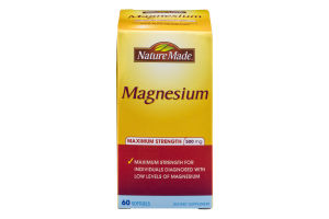 Nature Made Magnesium Maximum Strength 500 mg Softgels - 60 CT