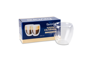 Склянка Favore з подвійним дном 250мл