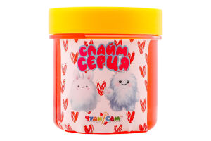 Слайм кришталевий Серця прозорий 125г в асортименті Чудісам