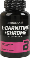 Добавка дієтична таблетки L-carnitine + Chrome BioTechUSA 60шт