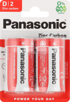 Елемент живлення D R20 сольовий 2шт блістер Панасонік