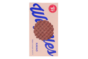 Виріб кондитерський борошняний. Вафлі солодкі без начинки пшеничні "Какао"