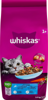 Корм сухой полнорационный для взрослых котов С тунцом Whiskas кг