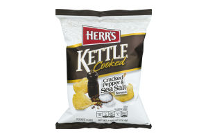 Herr's Kettle Cooked Chips Cracked Pepper & Sea Salt